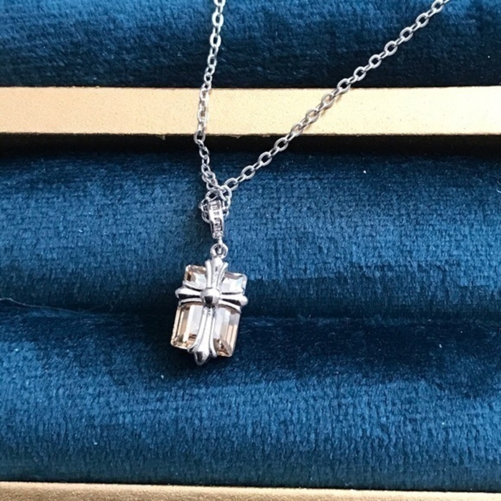 - 925 Yellow Swarovski Cross Crystal sterling silver - Picture 2 of 7